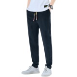 风抽绳休闲裤男大码韩版复古小脚长裤子春季A266-1-K62-P40，男装休闲裤，电商A266-1