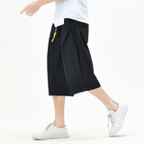 棉麻风七分裤男抽绳宽松男装复古休闲裤夏季A266-1-K87-P40，男装牛仔裤，电商A266-1