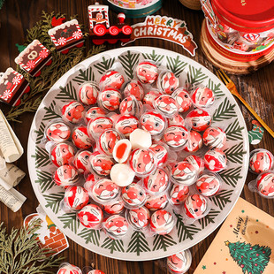 圣诞节糖果3D爆浆南瓜造型雪人网红软糖橡皮糖圣诞老人节日小零食