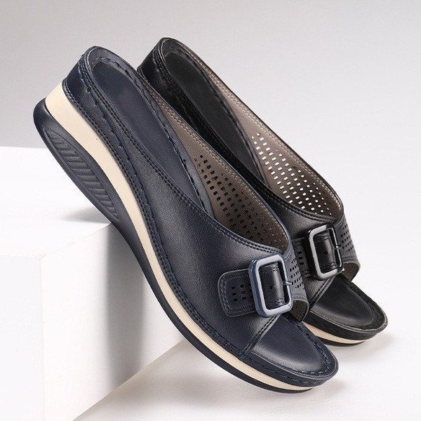 women platform shoes slip-on sandals fish mouth slippers拖鞋