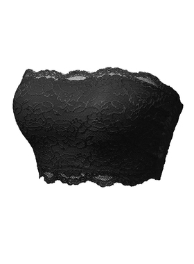 蕾丝抹胸内衣女防走光无肩带打底白色背心内搭聚拢裹胸式上衣吊带