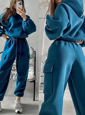 Women's long-sleeved hoodie pullover loose casual sweatshirt