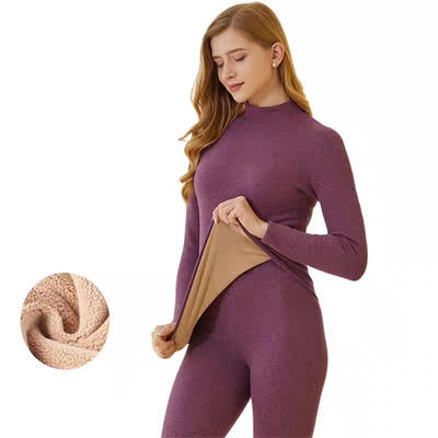 Winter New Women's Thermal Underwear Thick Intimate Set Berb