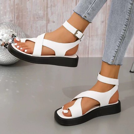 Flip Flops Platform Muffins Sandals 2023 New Summer Low Blac