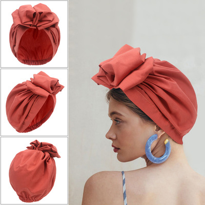 时尚包头帽法式复古头巾帽简便套头帽女fashion turban lady hat