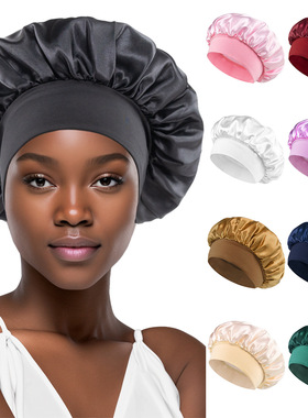 Bonnet for Sleeping Soft Elastic Band Sleep Cap Hair Wrap