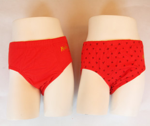 三枪迪士尼专柜正品48159 男童三角红内裤节庆装内裤本命年内裤