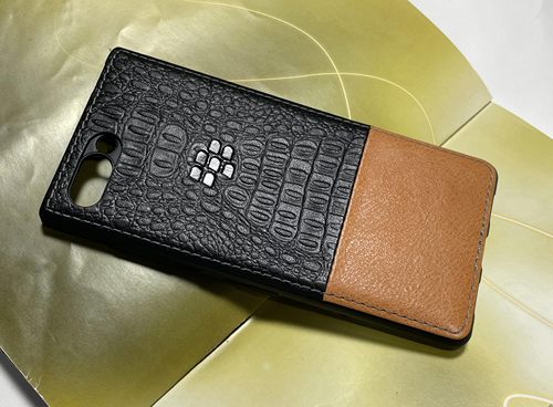 黑莓Key2lite真皮壳套超薄简约