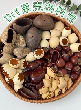 天然果壳手摇铃diy材料