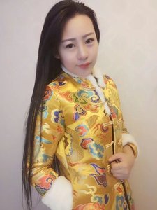 欧洲站龙袍加厚棉服套装女中式复古盘扣棉衣外套兔毛拼接唐装上衣