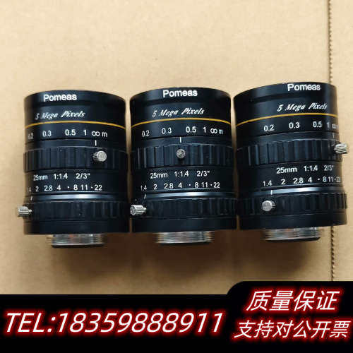 工业镜头，25mm，5 Mega Pixels，1:.询价