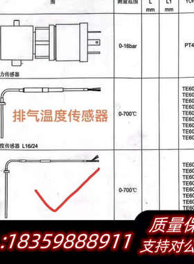 MAN L21/31、L27/38排烟温度传感器，件号:50.询价
