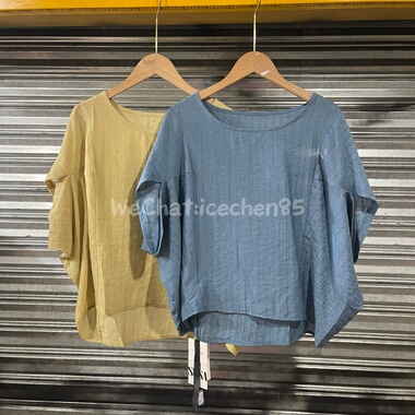 夏季新款 素夏susa休闲短袖T恤女士洋气宽松蝙蝠衫短款上衣16291