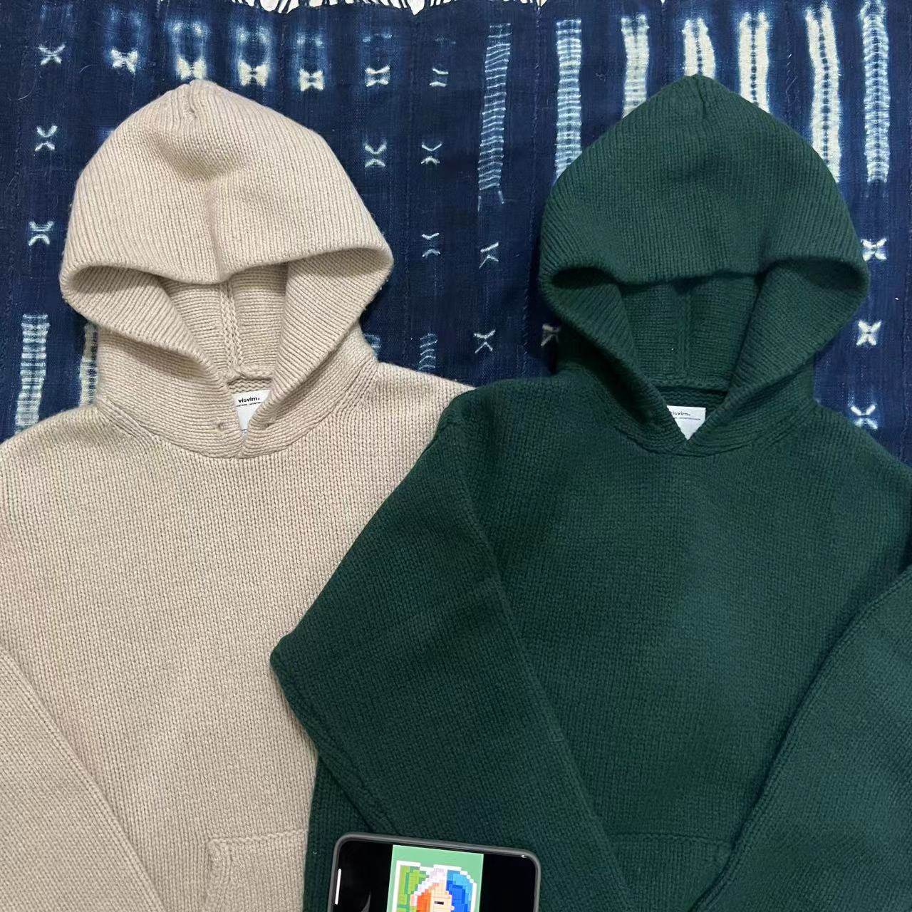 [SPOT] VISVIM KOFU 23AW AMPLUS KNIT HOODIE WOOL KNIT HOODIE JUMPER