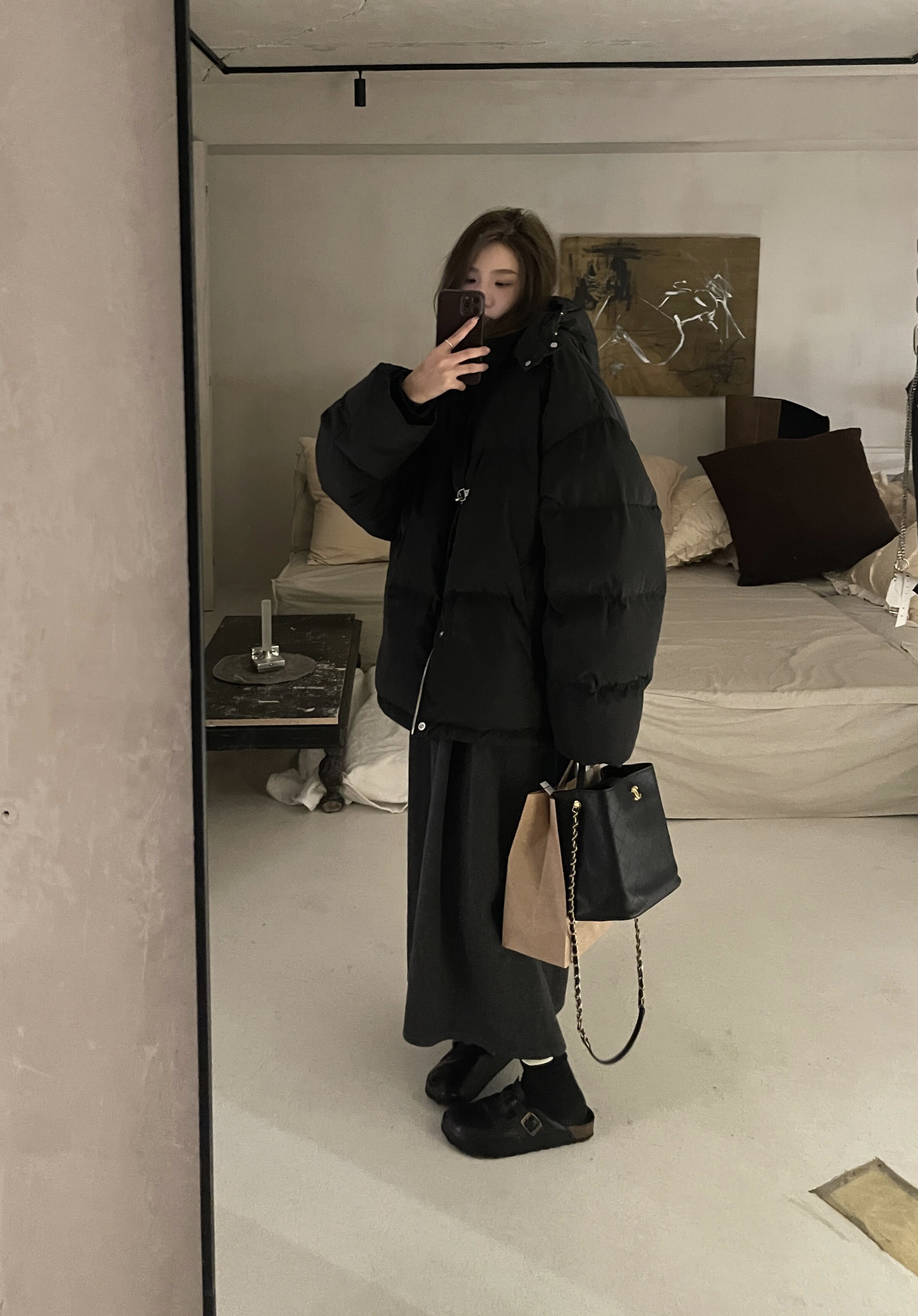 toojoys90白鸭绒加厚宽松羽绒服
