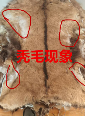 整张瑕疵羊皮黑脊骨羊皮本色黑背羊皮秃毛残缺练手皮毛一体手工皮