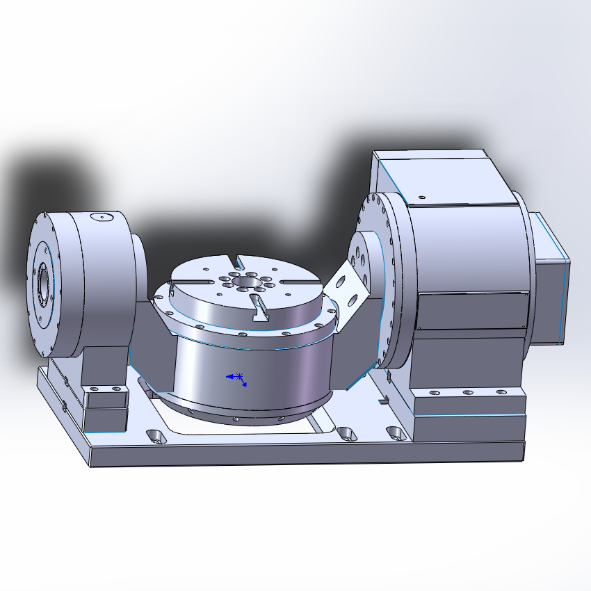 直驱摇篮五轴转台 钻工中心五轴