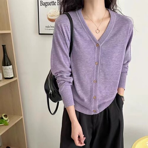【婷婷】H251-300经典圆领时尚柔软舒适针织上衣