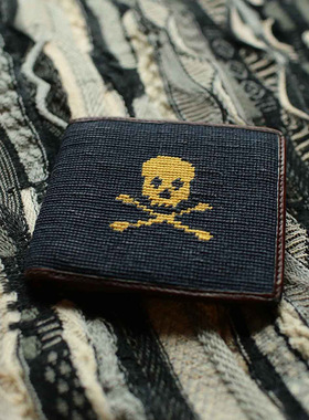 美式传奇宗师RL早期古朴Rugby蓝染刺子小包