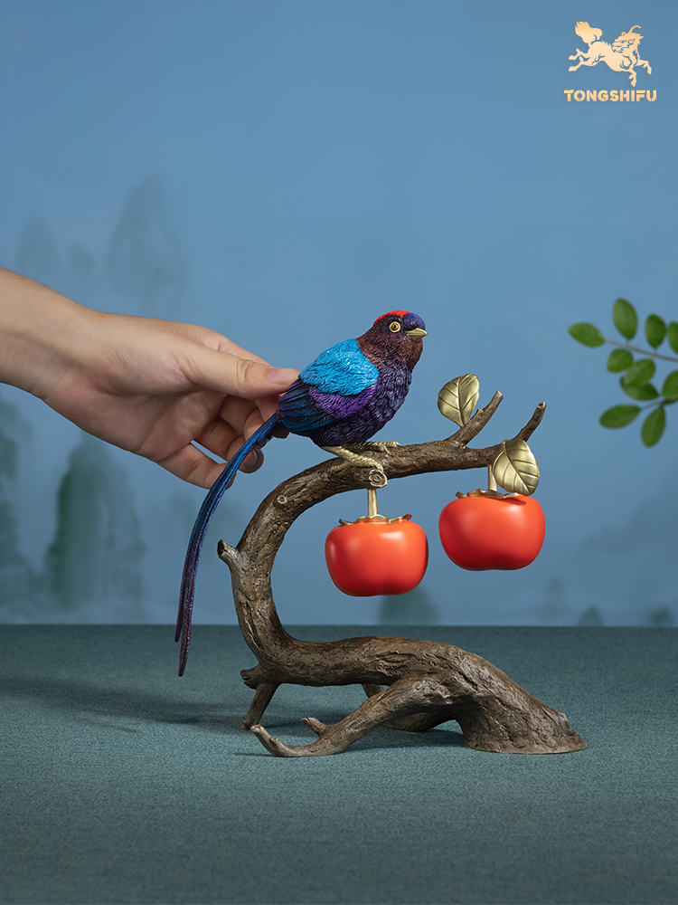 铜师傅铜摆件《吾家有喜事》摆