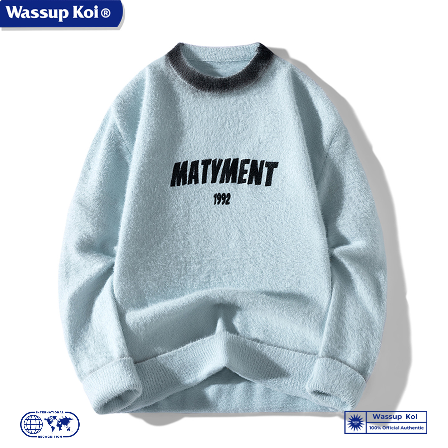 WASSUPKOI联名秋冬加厚保暖毛衣