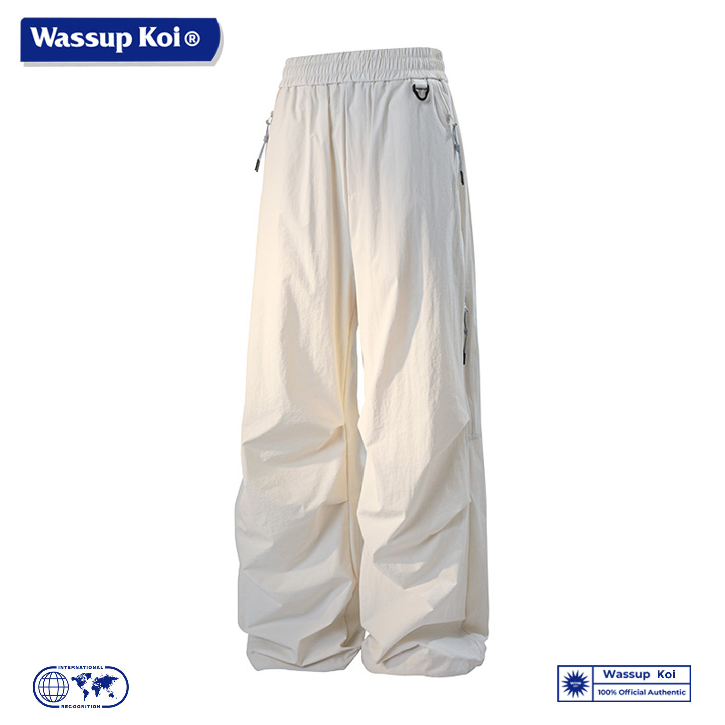 WASSUP KOI联名户外休闲裤男宽松直筒工装长裤多口袋潮流裤子男款,男装,休闲裤,淘宝优惠券,粉丝福利购,淘宝优惠卷