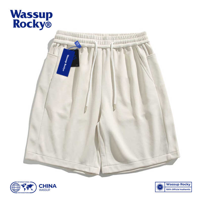 WASSUPKOI美式运动直筒休闲短裤