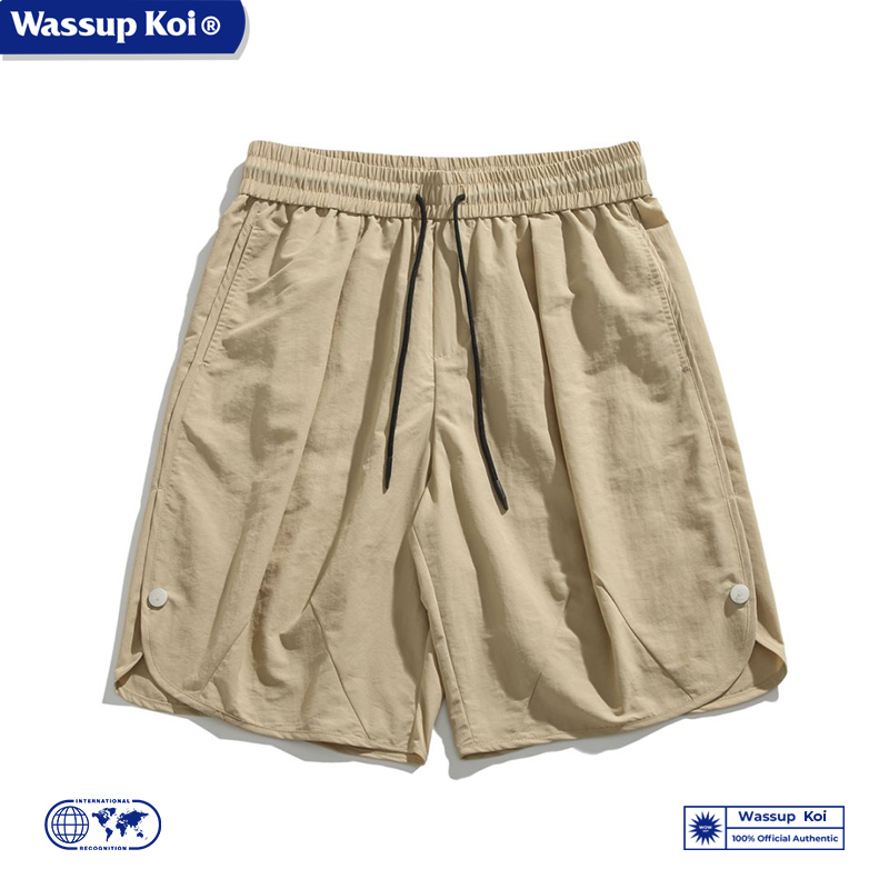 WASSUPKOI日系复古冰丝速干短裤