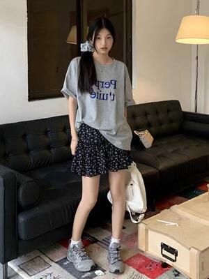 碎花半身裙A型蛋糕裙夏季蓬蓬裙