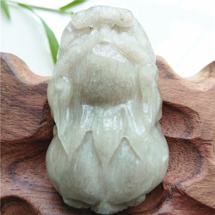 珍品天然银顺发晶貔貅吊坠银白发丝水晶瑞兽天禄宝石挂件送父亲男