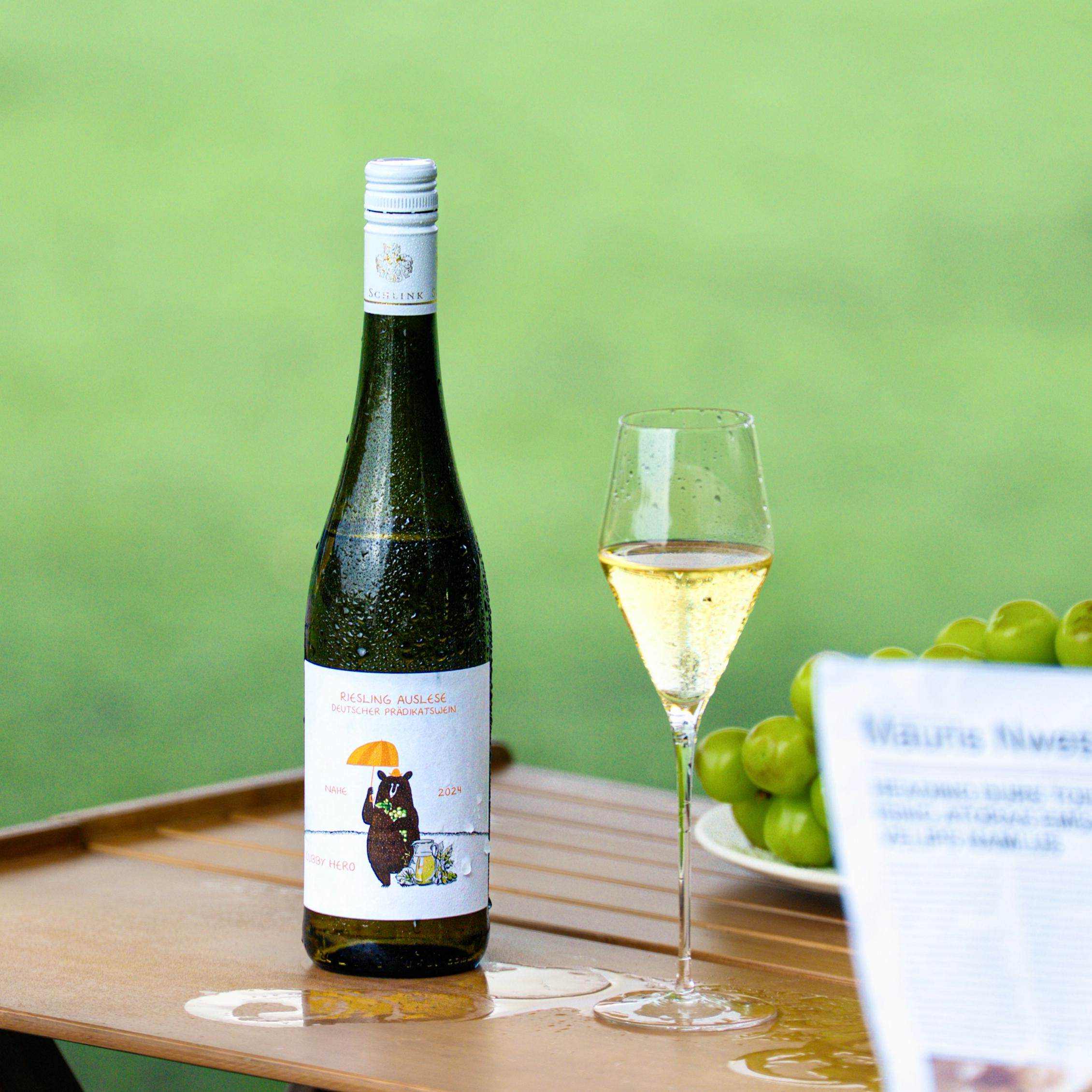 青提花蜜冰沙！德国小帅熊雷司令逐串精选甜白葡萄酒低度微醺甜酒