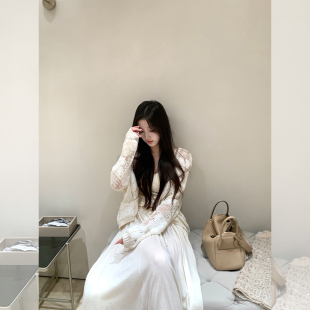 DUCHUNZI 私藏云朵开衫 特殊纱线耗时慵懒气质仙女风氛围感女神