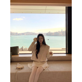 韩女 进口貂毛马甲可拆卸气质 拉链无袖 DUCHUNZI 外套秋冬厚款