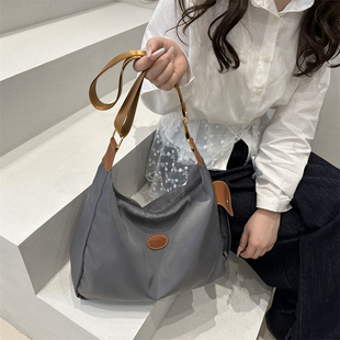 王菲同款包大容量帆布包女2025新款上班通勤单肩斜挎大学生上课包