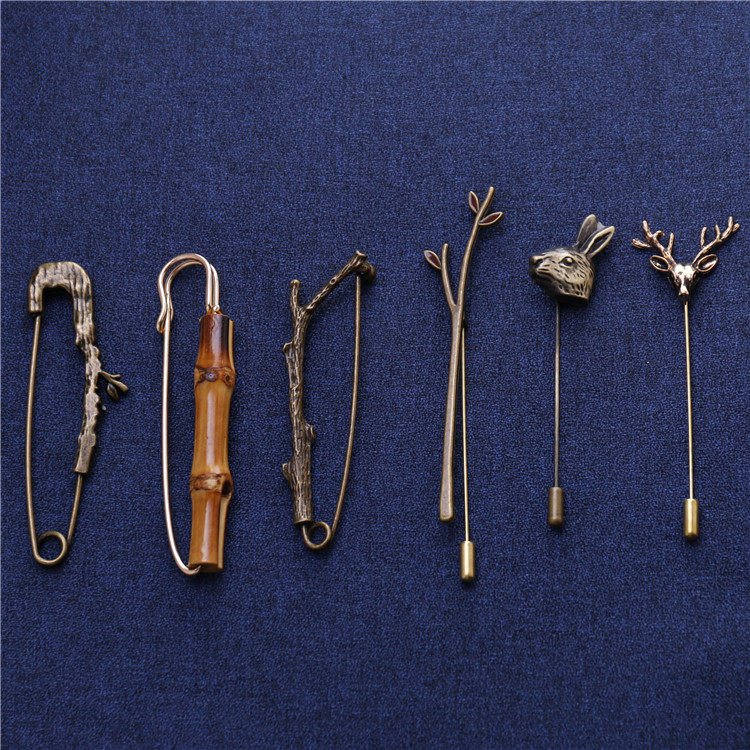 夏季女披肩扣简约复古男西装胸针立体鹿头别针兔头胸花树枝别针,饰品/流行首饰/时尚饰品新,胸针,淘宝优惠券,粉丝福利购,淘宝优惠卷