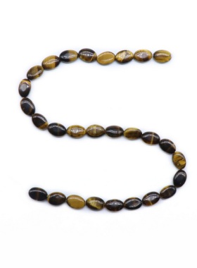 【茜茜珠饰】玛瑙水晶半宝石椭圆蛋形串珠散珠子diy手链项链 21色