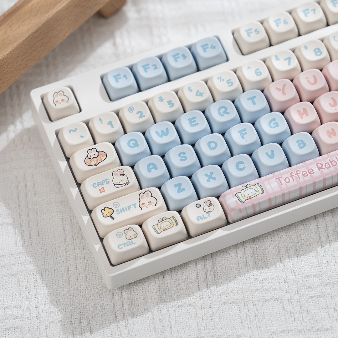 108键成品机械键盘三模有线无线蓝牙女生办公游戏静音高颜值键盘