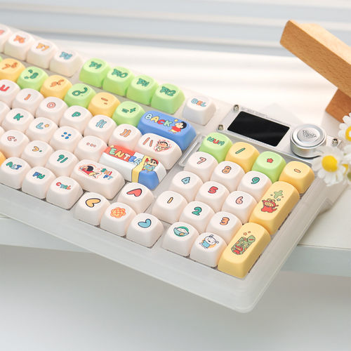 狼蛛F98prov3透明三模机械键盘