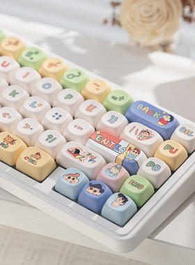 狼蛛F65机械键盘gasket结构三模无线蓝牙麻将音办公游戏RGB灯光