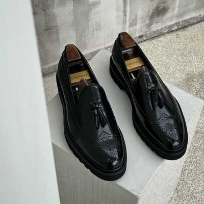 乐福鞋Sw持有苏流苏真皮一脚蹬