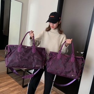 干湿分离迷彩手提单肩斜跨旅行袋短途登机包男士健身包运动包女士