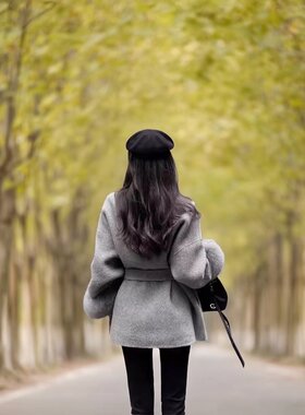 秋冬双面羊毛狐狸毛短款外套女