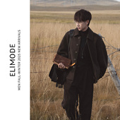 旷野 高支绵羊毛弯刀袖 短款 ELI 双面毛呢休闲短款 夹克外套