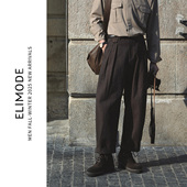 牛仔长裤 春夏亚麻匹马棉混纺透气休闲微弯刀直筒裤 男 山屿 ELI