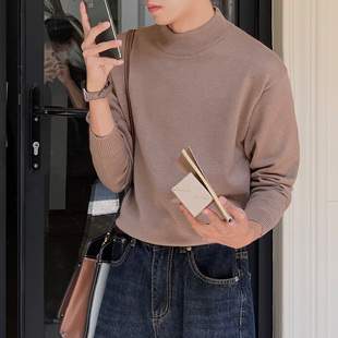 毛衣 打底套头长袖 Eli韩风春秋新款 百搭简约流行休闲圆领纯色修身