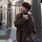 秋冬羊毛混纺宽松针织拉链连帽开衫 Eli 霍夫加德 慵懒毛衣外套