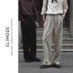 川柏 天丝羊毛混纺秋季 免烫垂感宽松直筒长裤 ELI 休闲西裤