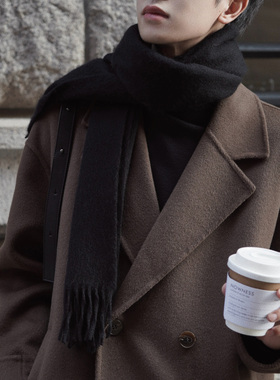 ELI【格林冬日】24秋冬简约复古百搭男女同款保暖羊毛围脖围巾