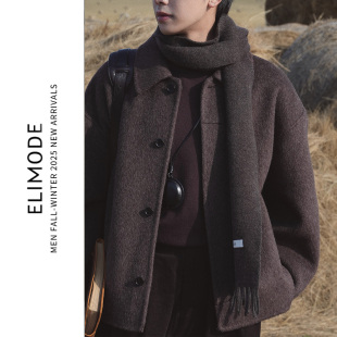 围巾 中性复古羊毛混纺亲肤保暖百搭高级感针织冬季 ELI 稻城