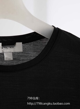 798仓库 4.2 上新 春夏软糯透气针织全真丝短袖汗衫 2A24018